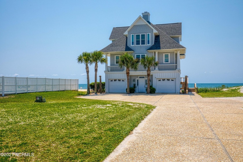 Beautiful oceanfront home in the exclusive community of Ocean - Beach Home for sale in North Topsail Beach, North Carolina on Beachhouse.com