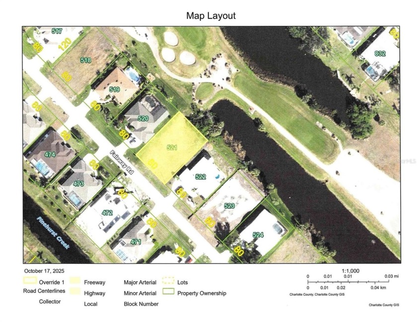 Nice buildable lot with a view of the PINEMOOR GOLF COURSE - Beach Lot for sale in Rotonda West, Florida on Beachhouse.com
