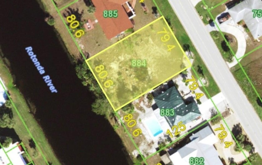 This waterfront canal lot offers a great southwest facing - Beach Lot for sale in Rotonda West, Florida on Beachhouse.com