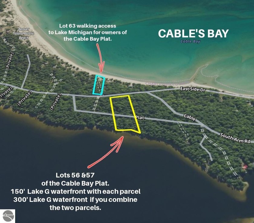 Beautiful sandy lakefront lot on the south side of Lake - Beach Lot for sale in Beaver Island, Michigan on Beachhouse.com