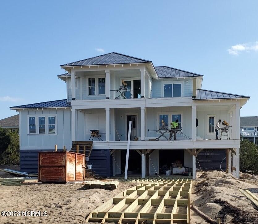 New construction.  Reverse floor plan, ocean view home with 4 - Beach Home for sale in Bald Head Island, North Carolina on Beachhouse.com
