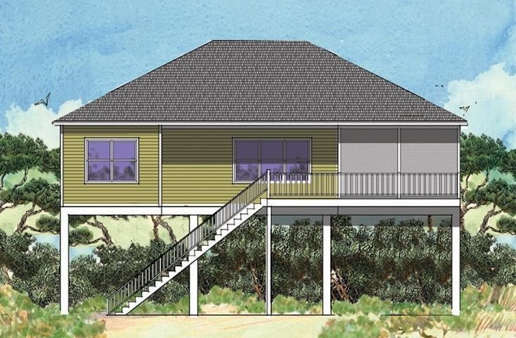 PROPOSED BUILD by Construct Group SE. 3 bedroom 3 bath coastal - Beach Home for sale in Carabelle, Florida on Beachhouse.com