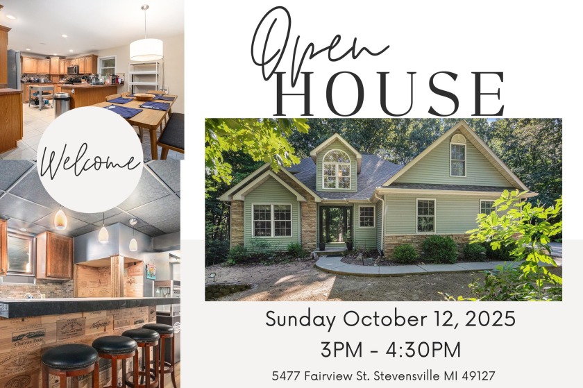 Welcome to this beautiful 4-bedroom, 2.5-bathroom home nestled - Beach Home for sale in Stevensville, Michigan on Beachhouse.com