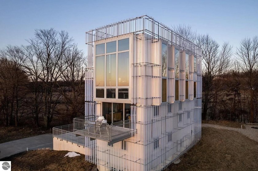 The nationally acclaimed Chameleon House.  Designed by renowned - Beach Home for sale in Northport, Michigan on Beachhouse.com