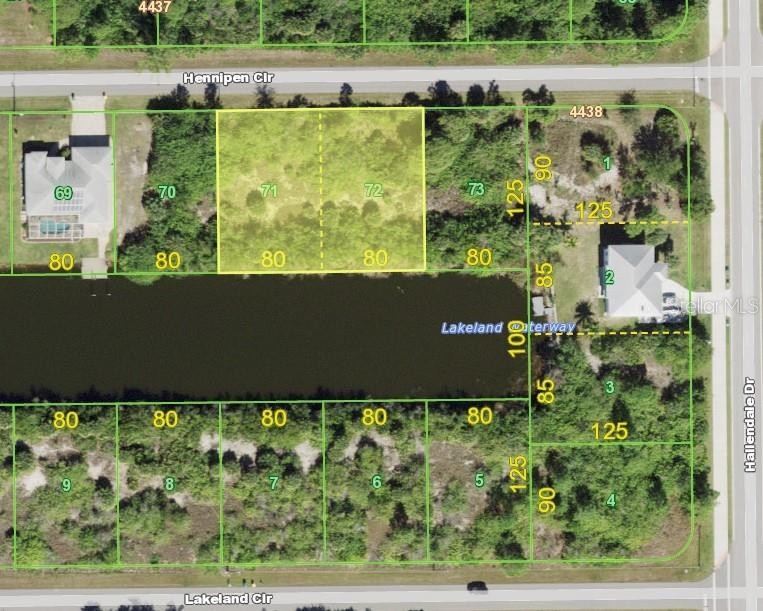 Rare opportunity to own 160' of Waterfront on a true DOUBLE - Beach Lot for sale in Port Charlotte, Florida on Beachhouse.com