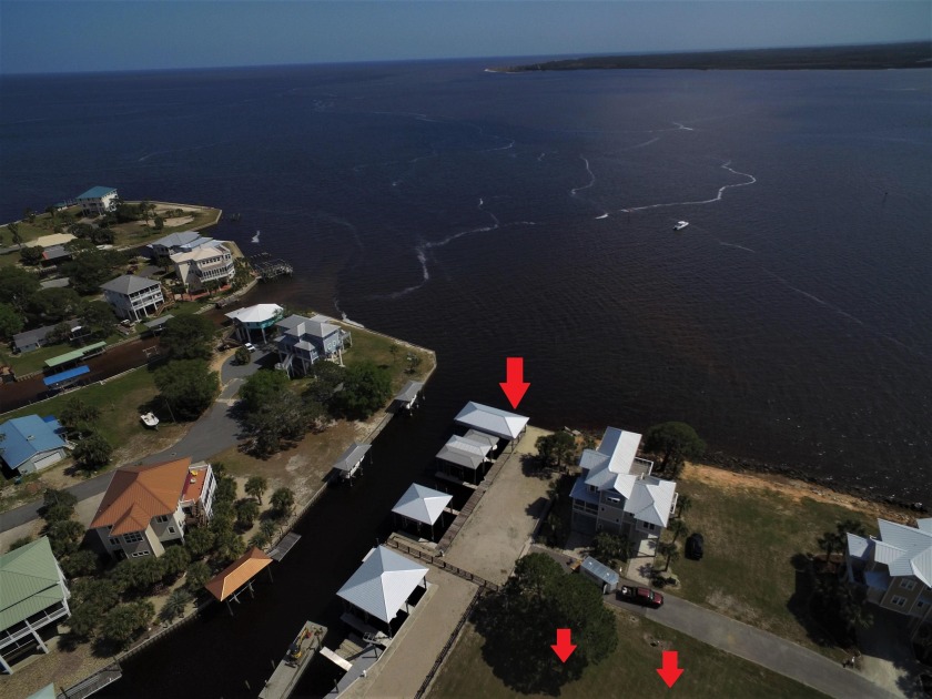 Two Great Bay View building lots with two deepwater boat slips - Beach Lot for sale in Ochlockonee Bay, Florida on Beachhouse.com