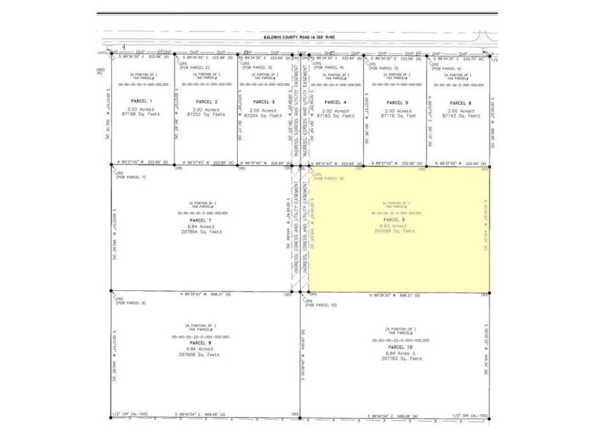 Located in the County, this flat, cleared 6.83 Acre parcel is - Beach Acreage for sale in Foley, Alabama on Beachhouse.com