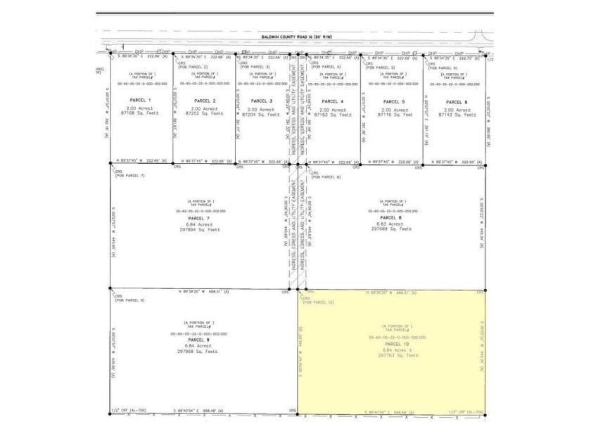 Located in the County, this flat, cleared 6.84 Acre parcel is - Beach Acreage for sale in Foley, Alabama on Beachhouse.com