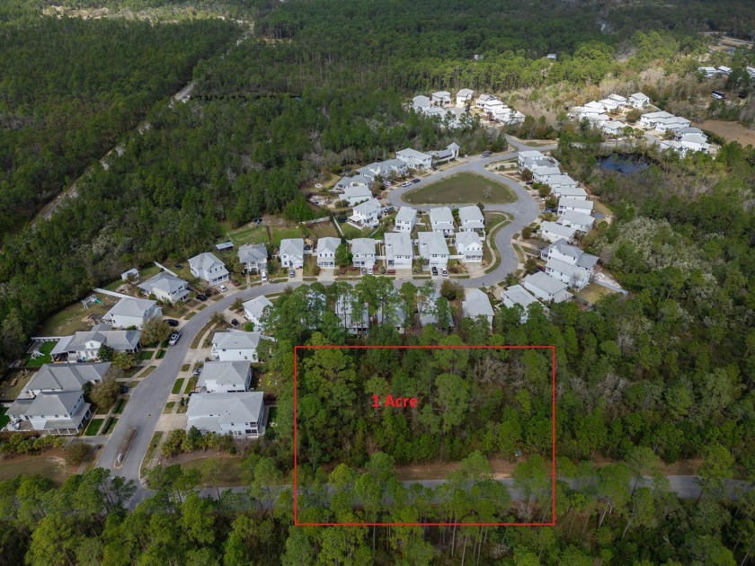 Nestled off E Point Washington Road, this secluded 1-acre - Beach Lot for sale in Point Washington, Florida on Beachhouse.com