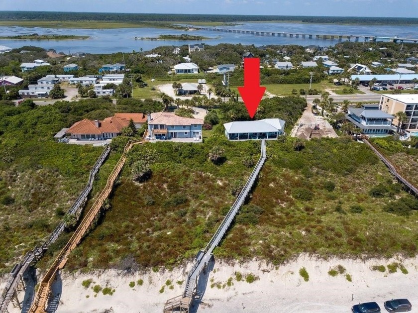 Incredible Oceanfront On Desirable Gracy's Crescent Beach,White - Beach Home for sale in St Augustine, Florida on Beachhouse.com