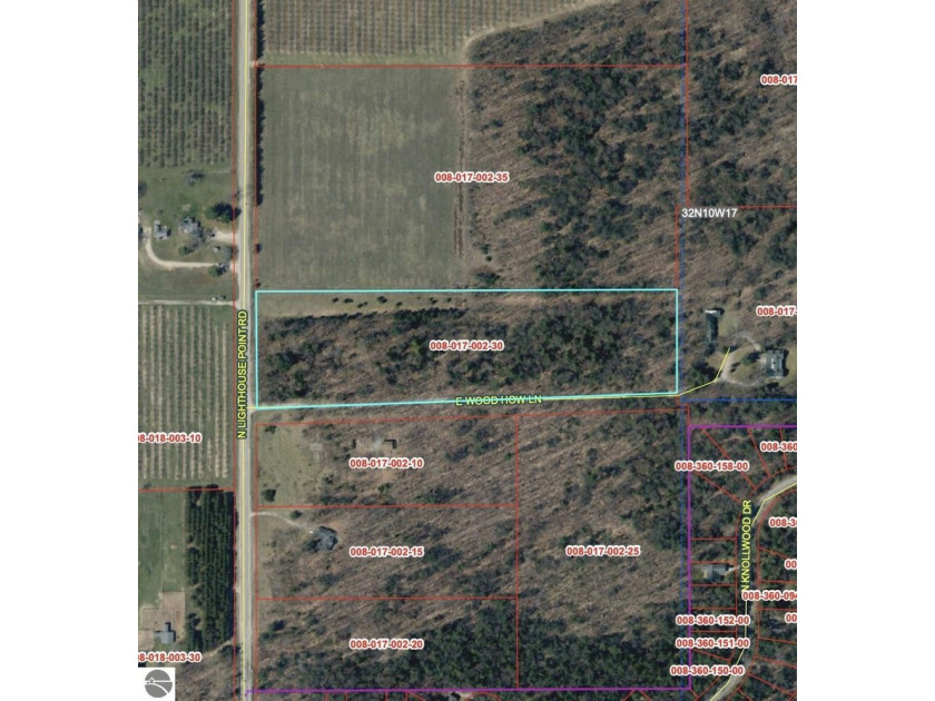 10 wooded acres on desirable N Lighthouse Point Road just north - Beach Acreage for sale in Northport, Michigan on Beachhouse.com