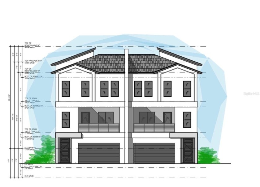 Waterfront lot in Madeira beach. Two townhomes plans are - Beach Lot for sale in Madeira Beach, Florida on Beachhouse.com