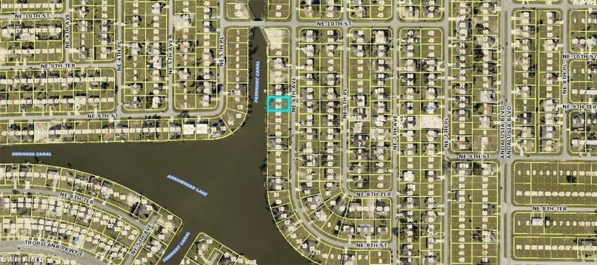 Water front views.  Clear level lot build your dream home here - Beach Lot for sale in Cape Coral, Florida on Beachhouse.com