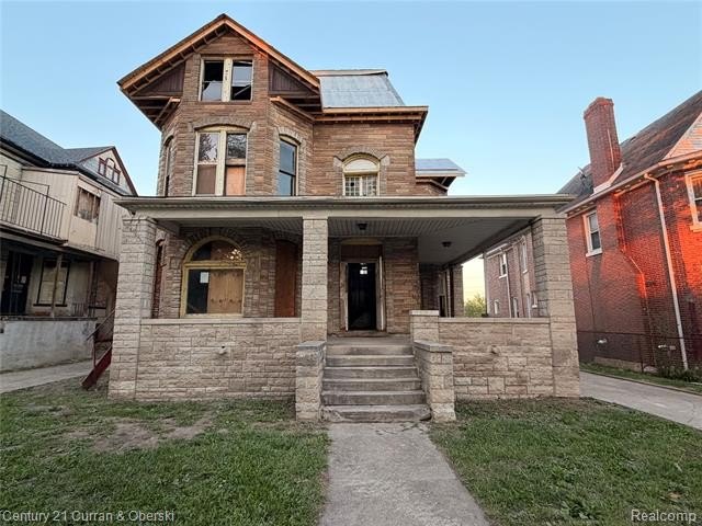 Grand 3-story brick Colonial in Detroit's historic - Beach Home for sale in Detroit, Michigan on Beachhouse.com
