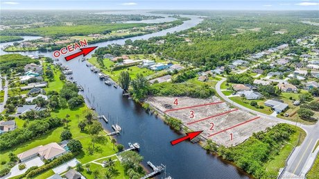 Cleared, filled and ready to build, Lot 2 of 4 waterfront lots - Beach Lot for sale in Port Saint Lucie, Florida on Beachhouse.com