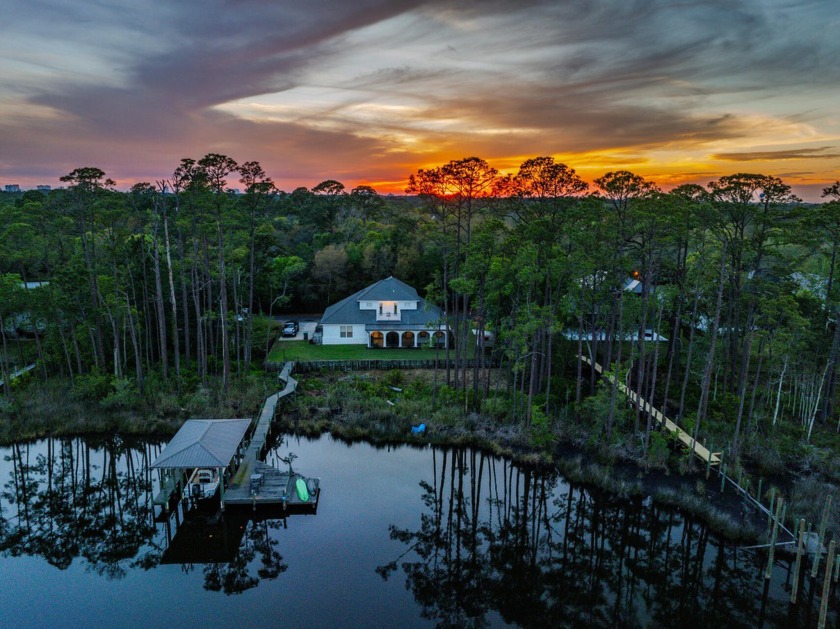 This stunning bayou-front residence in secluded Botany Bayou is - Beach Home for sale in Santa Rosa Beach, Florida on Beachhouse.com
