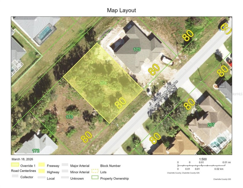 A partially cleared building lot in the Long Meadow neighborhood - Beach Lot for sale in Rotonda West, Florida on Beachhouse.com