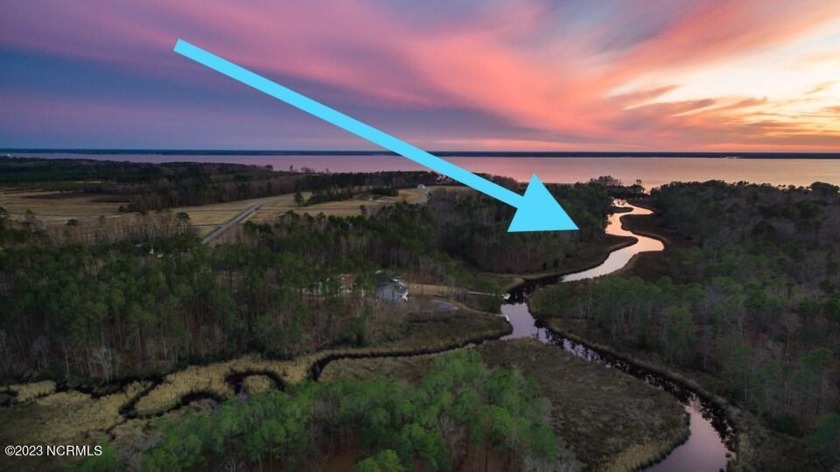 This large, elevated CREEKFRONT lot is the perfect setting for - Beach Lot for sale in Minnesott Beach, North Carolina on Beachhouse.com