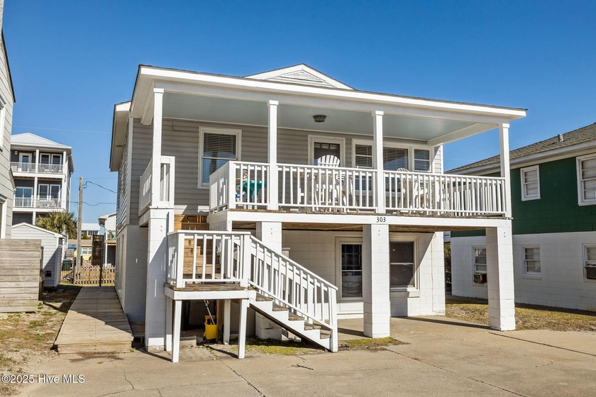 This is a classic beach house with two separate living units - Beach Home for sale in Atlantic Beach, North Carolina on Beachhouse.com