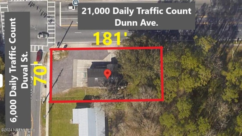 EXCELLENT CORNER LOCATION at Dunn Ave. and Duval Rd. with EXTRA - Beach Commercial for sale in Jacksonville, Florida on Beachhouse.com