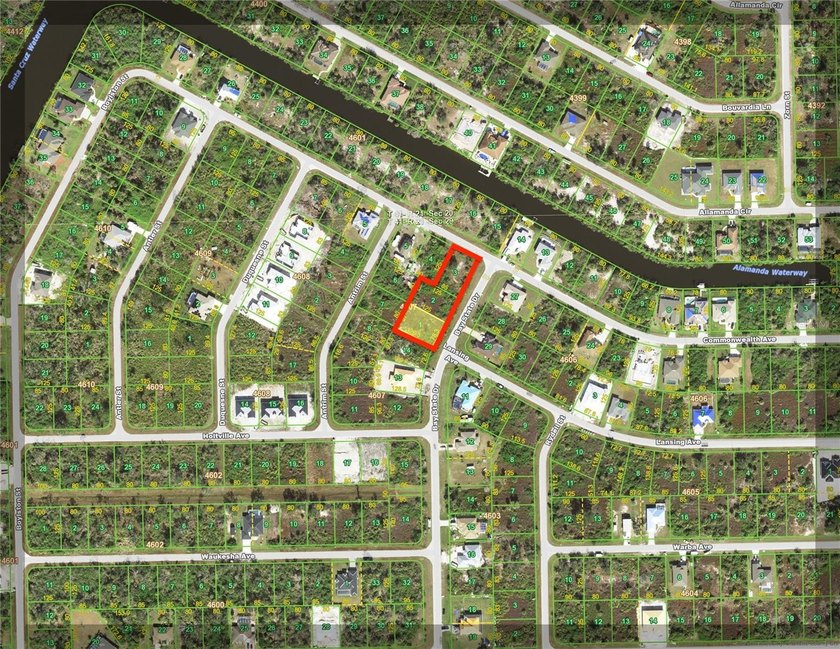 THREE CONTIGUOUS LOTS.  Discover a rare opportunity to own THREE - Beach Lot for sale in Port Charlotte, Florida on Beachhouse.com
