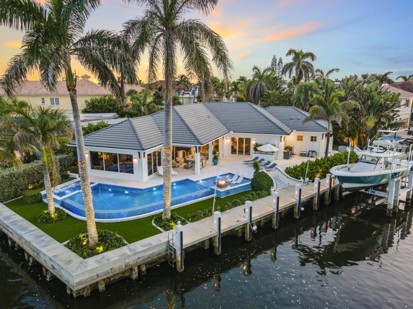 SPECTACULAR CUSTOM BUILT INTRACOASTAL POINT LOT WITH 200 FEET OF - Beach Home for sale in Delray Beach, Florida on Beachhouse.com