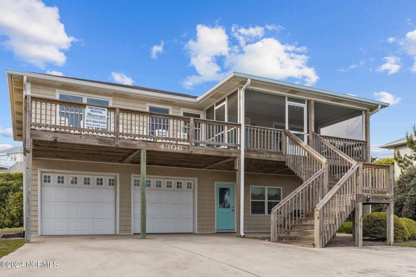 Indulge in stunning views of the Atlantic ocean from the porch - Beach Home for sale in Emerald Isle, North Carolina on Beachhouse.com