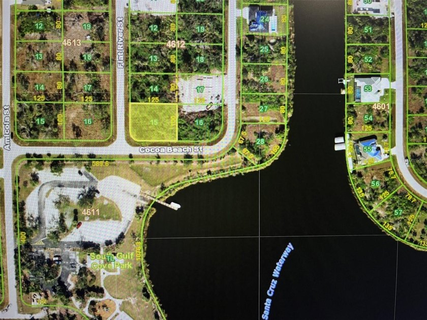 Oversites corner lot with 12,361 sq ft, it is across the street - Beach Lot for sale in Port Charlotte, Florida on Beachhouse.com