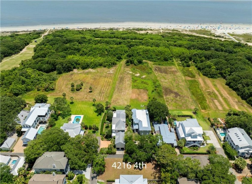 Corner lot with ocean views on the corner of Dixon Lane and 4th - Beach Lot for sale in Saint Simons, Georgia on Beachhouse.com