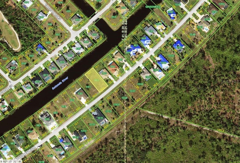 CLEARED BUILDABLE OVERSIZED WATERFRONT LOT IN ROTONDA WEST PINE - Beach Lot for sale in Rotonda West, Florida on Beachhouse.com