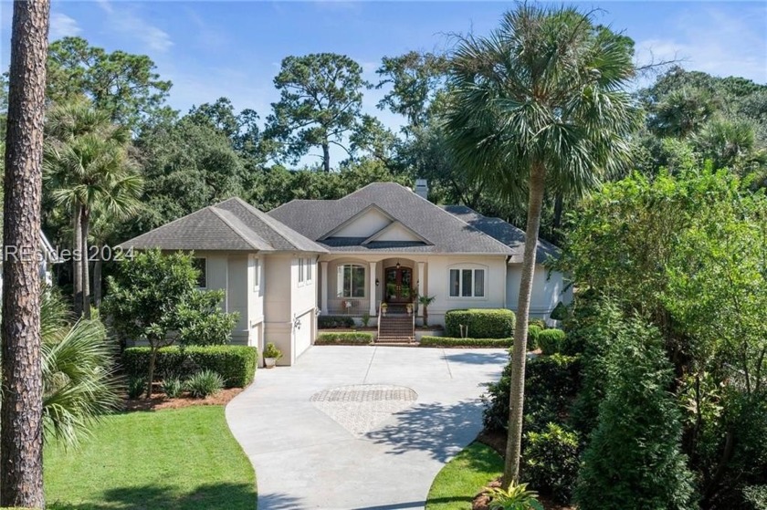 This stunning residence in the private Long Cove Club boasts - Beach Home for sale in Hilton Head Island, South Carolina on Beachhouse.com