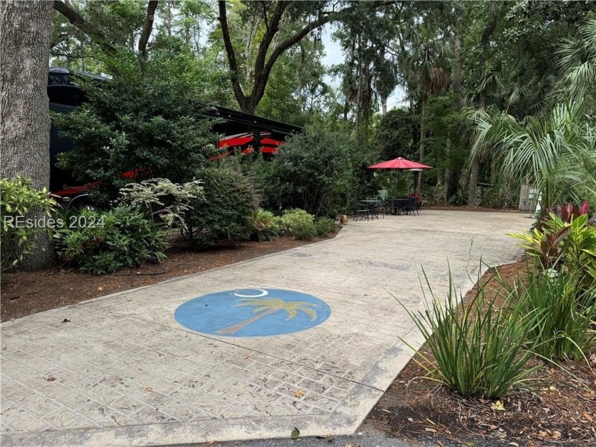 PERIMETER RV LOT 122 is a stamped concrete pad with a NEW - Beach Lot for sale in Hilton Head Island, South Carolina on Beachhouse.com