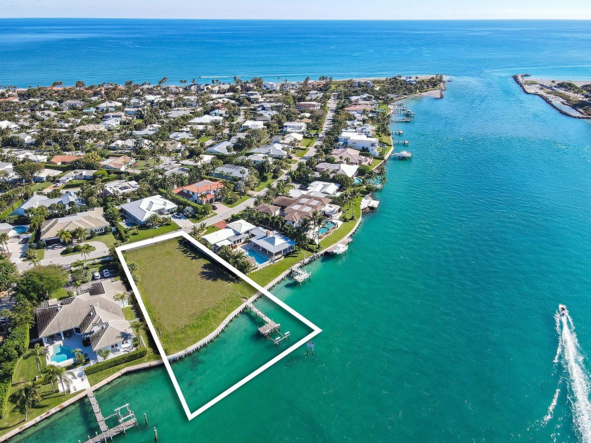 One of the premier waterfront lots on the east coast of FL - Beach Lot for sale in Jupiter Inlet Colony, Florida on Beachhouse.com