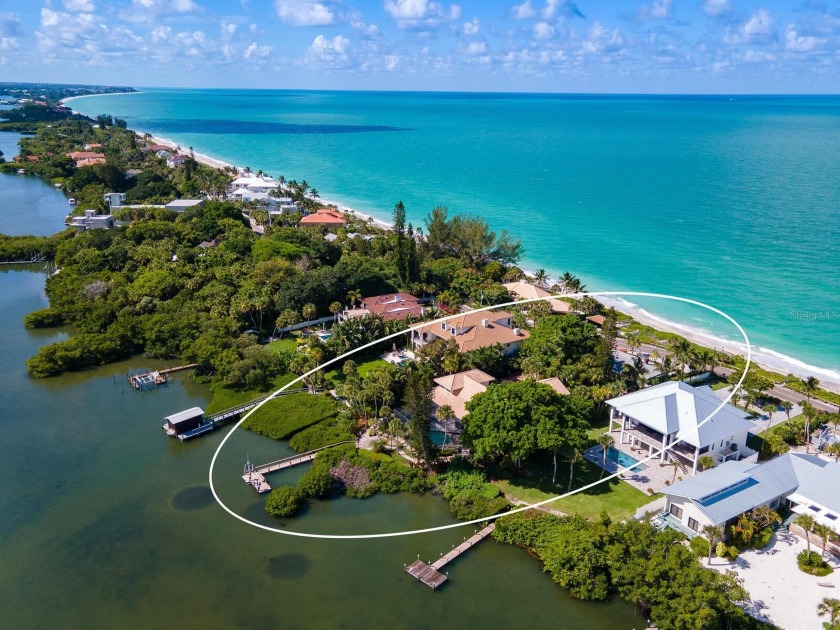 Rare Gulf-to-bay property with the main home on the bay and - Beach Home for sale in Nokomis, Florida on Beachhouse.com
