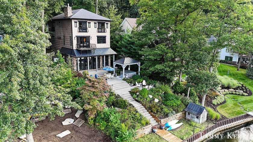 This award-winning Parade Home offers an exceptional 50 feet of - Beach Home for sale in Saugatuck, Michigan on Beachhouse.com