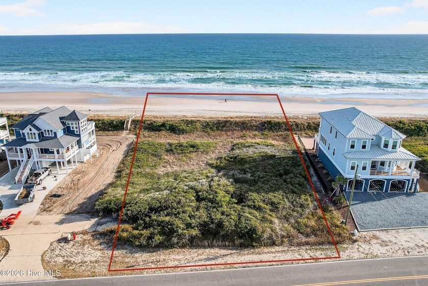 Discover an exceptional opportunity to own oceanfront on - Beach Lot for sale in North Topsail Beach, North Carolina on Beachhouse.com