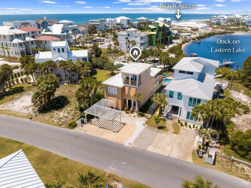 Enjoy pristine views of Eastern Lake and the Gulf from this - Beach Home for sale in Santa Rosa Beach, Florida on Beachhouse.com