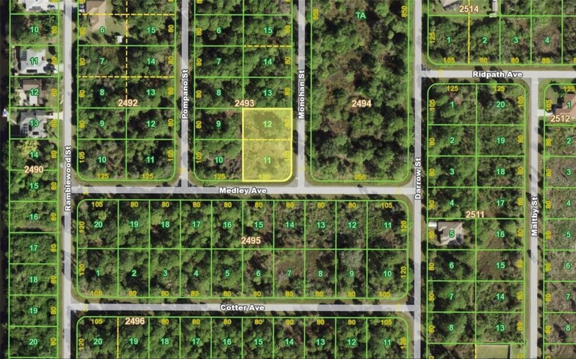Location! Location! These two oversized lots are the perfect - Beach Lot for sale in Port Charlotte, Florida on Beachhouse.com
