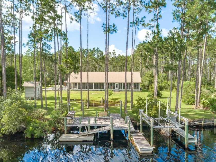 You will love this stunning Log Home on one acre in one of the - Beach Home for sale in Carabelle, Florida on Beachhouse.com