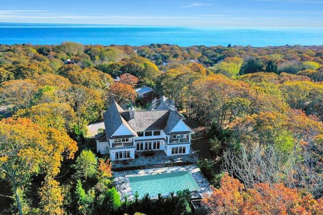 Perched majestically on an elevation within the sought-after - Beach Home for sale in Montauk, New York on Beachhouse.com