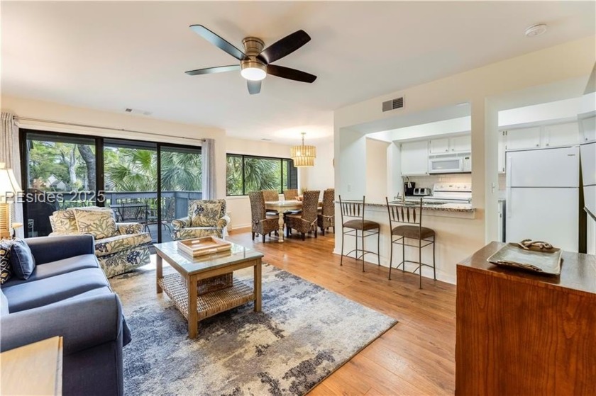 Freshly painted with new LVP and brand-new carpet in June 2023 - Beach Condo for sale in Hilton Head Island, South Carolina on Beachhouse.com