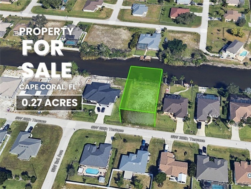 Build your dream home on this Cleared Waterfront lot in Cape - Beach Lot for sale in Cape Coral, Florida on Beachhouse.com