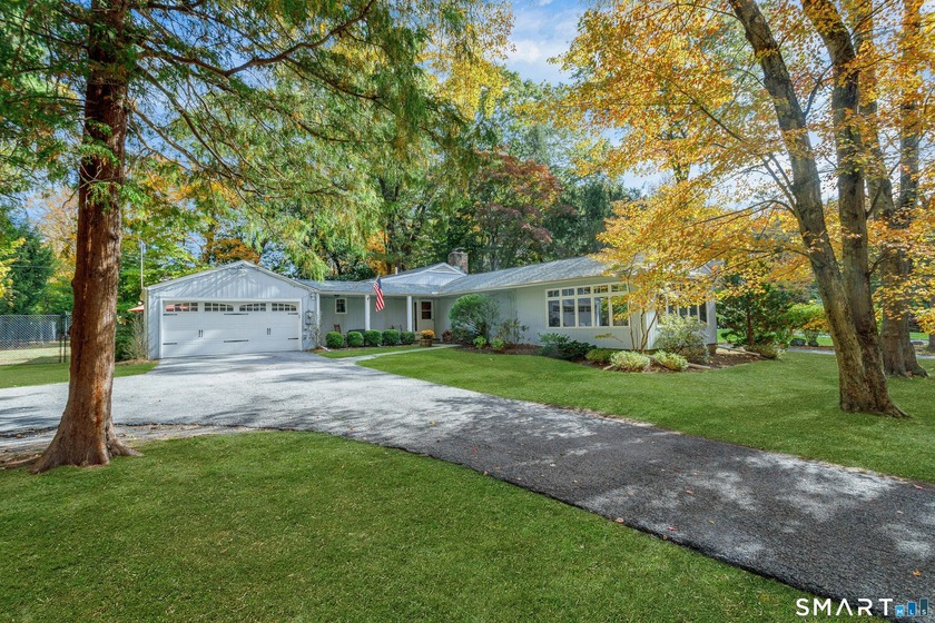Lovely Ranch set peacefully on one level acre on a lower North - Beach Home for sale in Stamford, Connecticut on Beachhouse.com