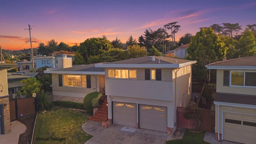 This spacious 4 beds 3 baths & split-level SFH is tucked away on - Beach Home for sale in South San Francisco, California on Beachhouse.com