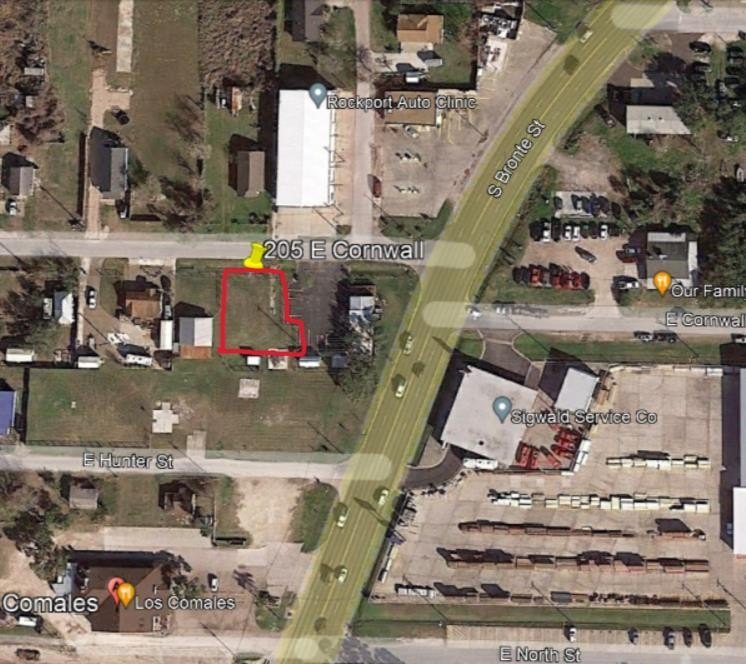 205 E Cornwall offers a commercially zoned lot with excellent - Beach Commercial for sale in Rockport, Texas on Beachhouse.com