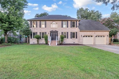 This GORGEOUS 2-story colonial style home on Hunningdon Lake in - Beach Home for sale in Chesapeake, Virginia on Beachhouse.com