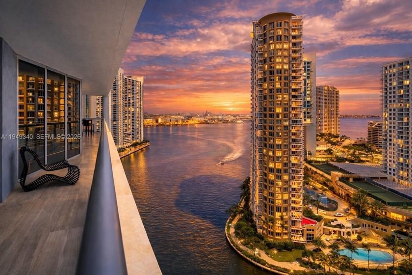 Enjoy panoramic bay and ocean views from this refined, fully - Beach Condo for sale in Miami, Florida on Beachhouse.com