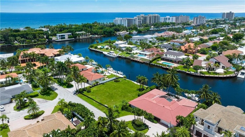 Enjoy stunning intracoastal and yacht club views from this - Beach Lot for sale in Lighthouse Point, Florida on Beachhouse.com