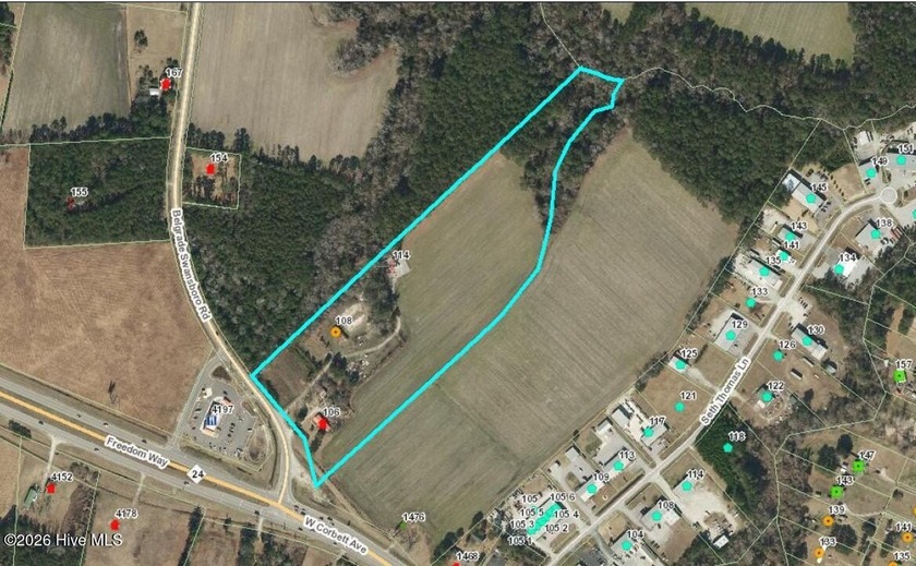 +/-16.55 Acre Prime Development Opportunity located just outside - Beach Acreage for sale in Swansboro, North Carolina on Beachhouse.com