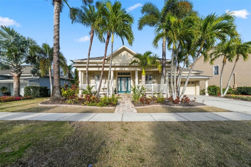 Charming Coastal home with front porch and beautiful wide-water - Beach Home for sale in Apollo Beach, Florida on Beachhouse.com